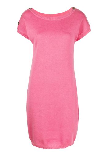 Saint Laurent Pre-Owned short-sleeve knitted dress - Pink