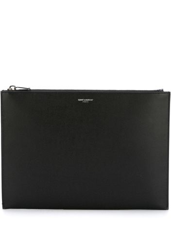 Saint Laurent logo pouch - Black