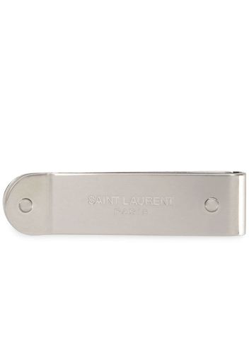 Saint Laurent logo engraved money clip - Silver