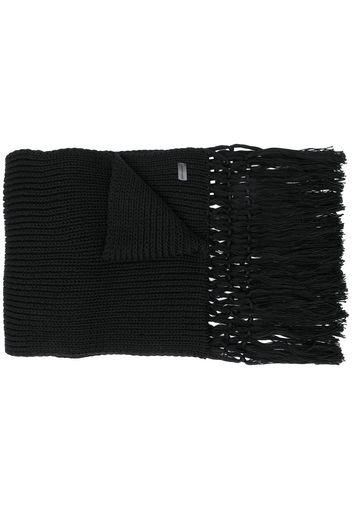 Saint Laurent knitted scarf - Black