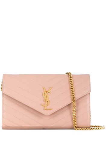 Saint Laurent Monogram chain clutch - Pink