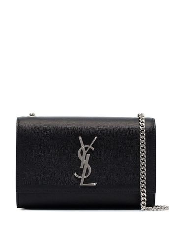 Saint Laurent black Kate small grained leather cross body bag