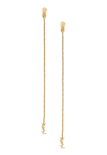 Saint Laurent Opyum monogram earrings - Gold