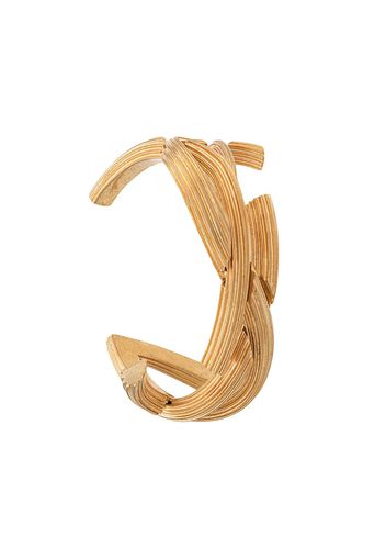 Saint Laurent ribbed cuff - Gold