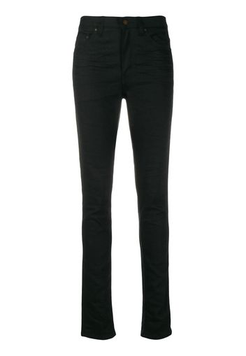 Saint Laurent mid-rise skinny denim jeans - Black