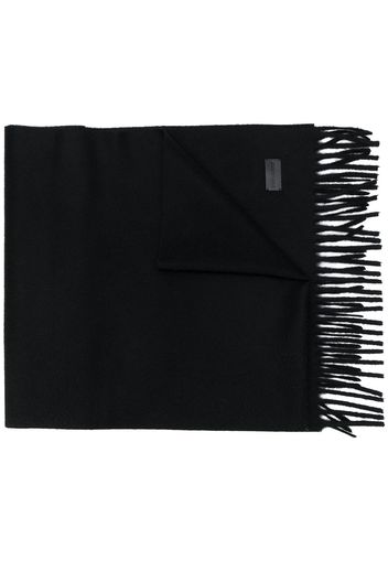 Saint Laurent fringed scarf - Black