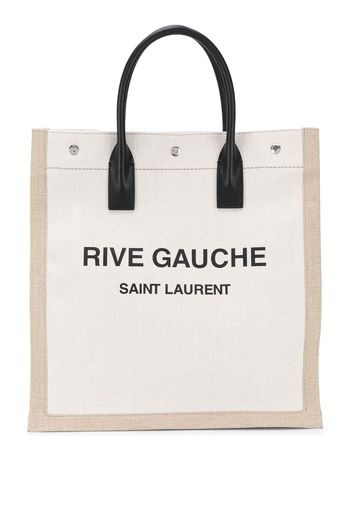 logo-print tote bag