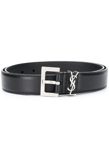 logo plaque belt