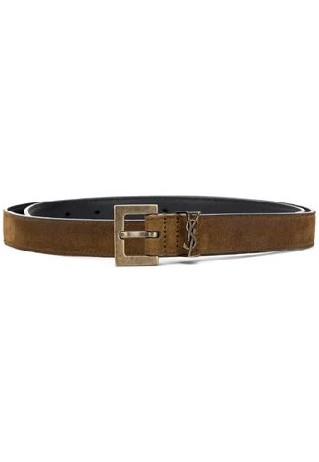 monogram plaque belt