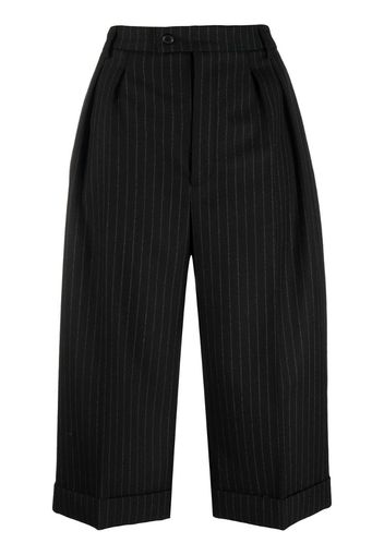 pinstripe tailored shorts