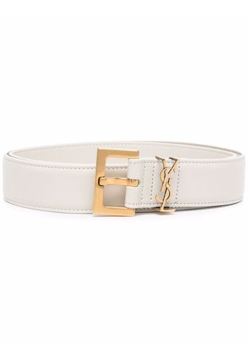 Saint Laurent YSL logo belt - Neutrals