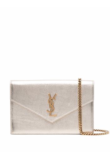 Saint Laurent envelope chain wallet clutch bag - Gold