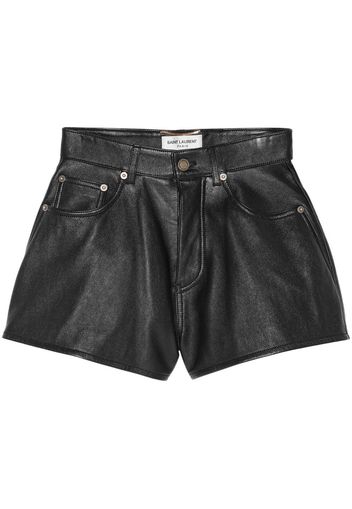 Saint Laurent high-waist mini shorts - Black