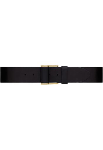 Saint Laurent leather buckle belt - Black