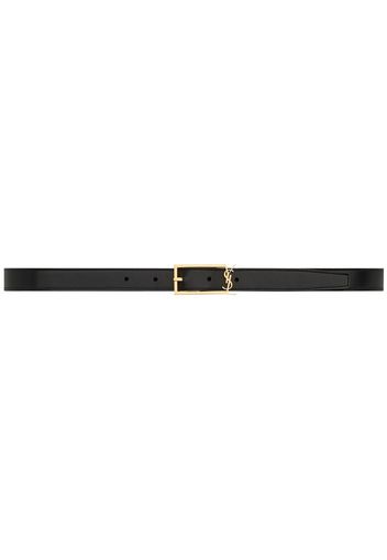 Saint Laurent logo-buckle belt - Black