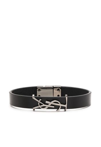 Saint Laurent Opyum leather bracelet - Black