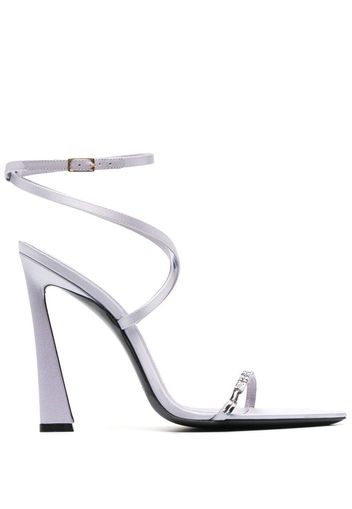 Saint Laurent strap-detail open-toe sandals - Purple