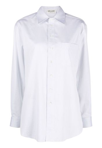 Saint Laurent long-sleeve button-down shirt - Blue