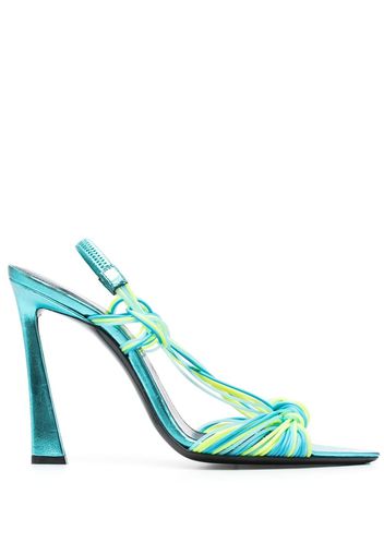 Saint Laurent Gippy 120mm knot-detail pumps - Blue