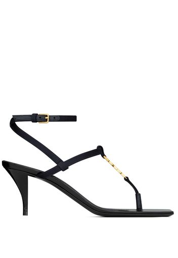 Saint Laurent Cassandra 60mm leather sandals - Black