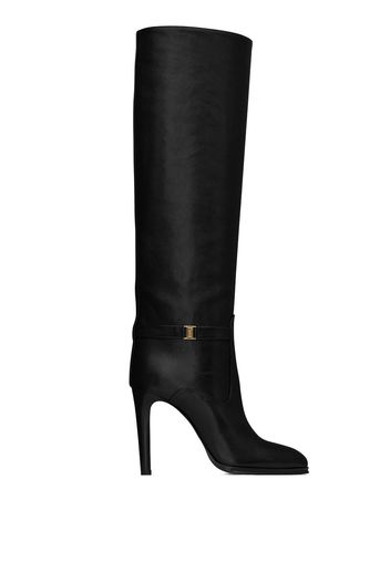 Saint Laurent Linda 100mm pointed-toe boots - Black