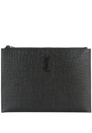 Saint Laurent Monogram zip pouch - Black
