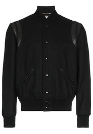 Saint Laurent black Varsity wool jacket