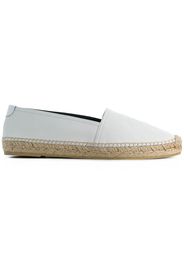 Saint Laurent logo embossed espadrilles - White