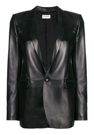 Saint Laurent leather blazer - Black