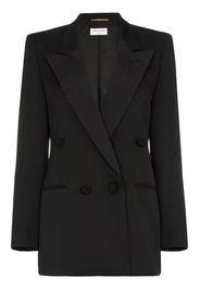Saint Laurent double-breasted tuxedo blazer - Black