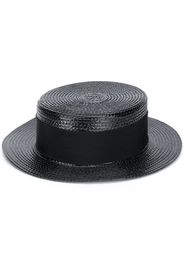 Saint Laurent small boater hat - Black