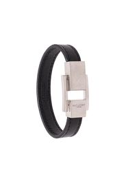 Saint Laurent logo-engraved buckle bracelet - Black