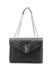 Saint Laurent logo shoulder bag - Black