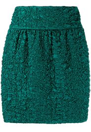 Saint Laurent ruched mini skirt - Green
