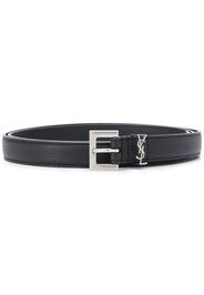 monogram appliqué adjustable belt