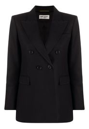 double-breasted wool blazer