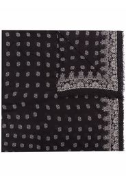 Saint Laurent paisley print scarf - Black