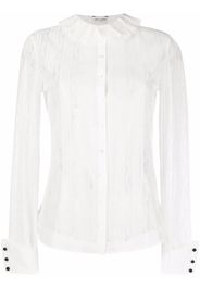 Saint Laurent ruffled-collar shirt - White