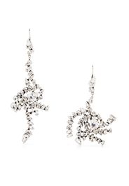 Saint Laurent crystal drop twist earring - Metallic