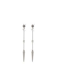 Saint Laurent Opyum YSL Rhinestone Spike earrings - Silver