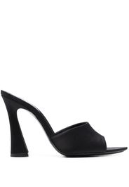 Saint Laurent leather 115mm mules - Black