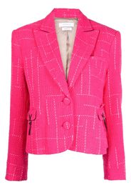 Saks Potts Theo cropped bouclé blazer - Pink