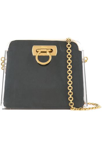 Salvatore Ferragamo Pre-Owned Gancini chain shoulder bag - Black