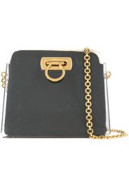 Salvatore Ferragamo Pre-Owned Gancini chain shoulder bag - Black