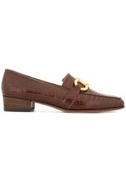 Salvatore Ferragamo Pre-Owned logo horsebit loafers - Brown