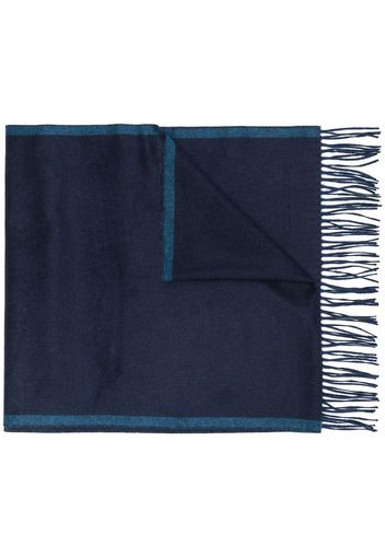 Salvatore Ferragamo fringed scarf - Blue