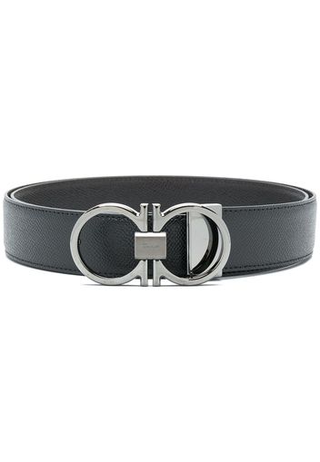 Salvatore Ferragamo double gancini belt - Black