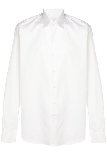 Salvatore Ferragamo logo print shirt - White