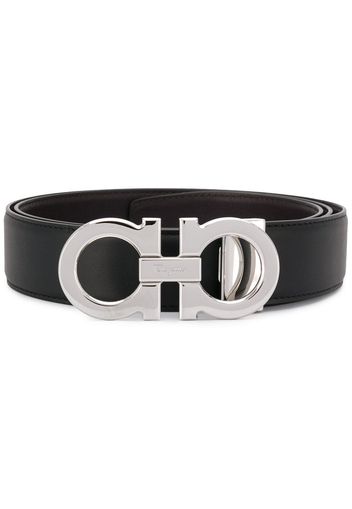 Salvatore Ferragamo logo buckle belt - Black