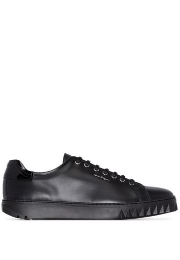 black Cube leather sneakers